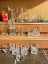 Mixed Group of Barware Glasses
