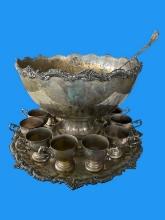 Silverplate Punch Set for 12