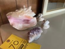 Large Shell, Sea Decor, Crystal
