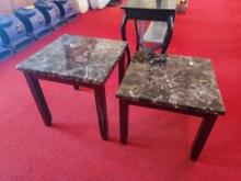 2 Wooden End Tables