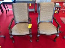 (2) Matching Upholstered Chairs