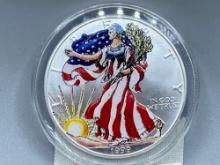 1999 American Silver Eagle Colorized .999 Silver