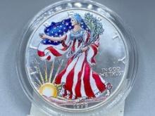 1999 Colorized American Silver Eagle .999 Silver